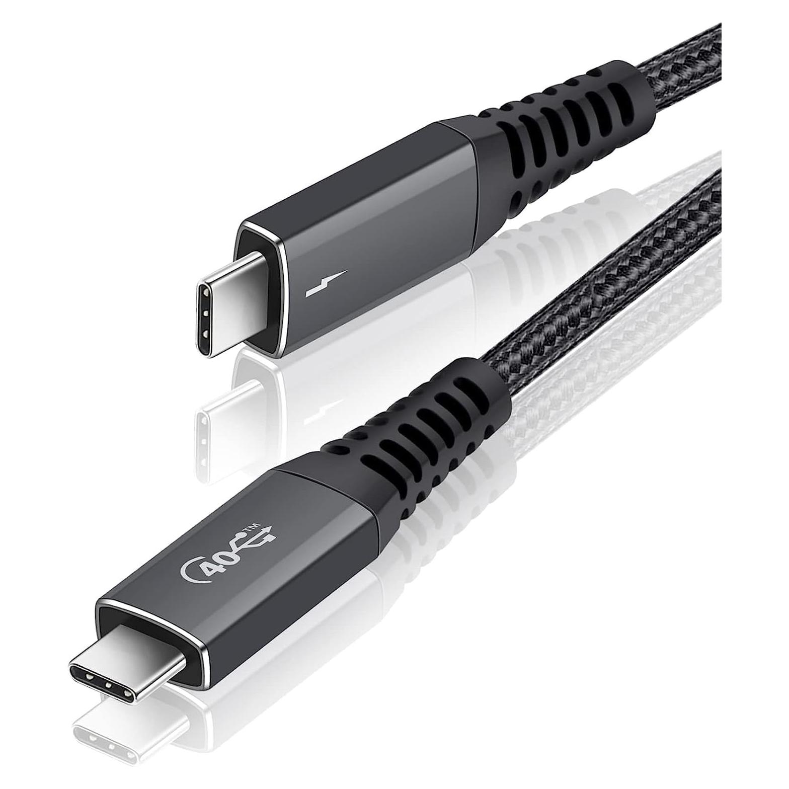 Cable Thunderbolt 4 USB-C 1M Jiasnmo 240W 40Gbps 8K