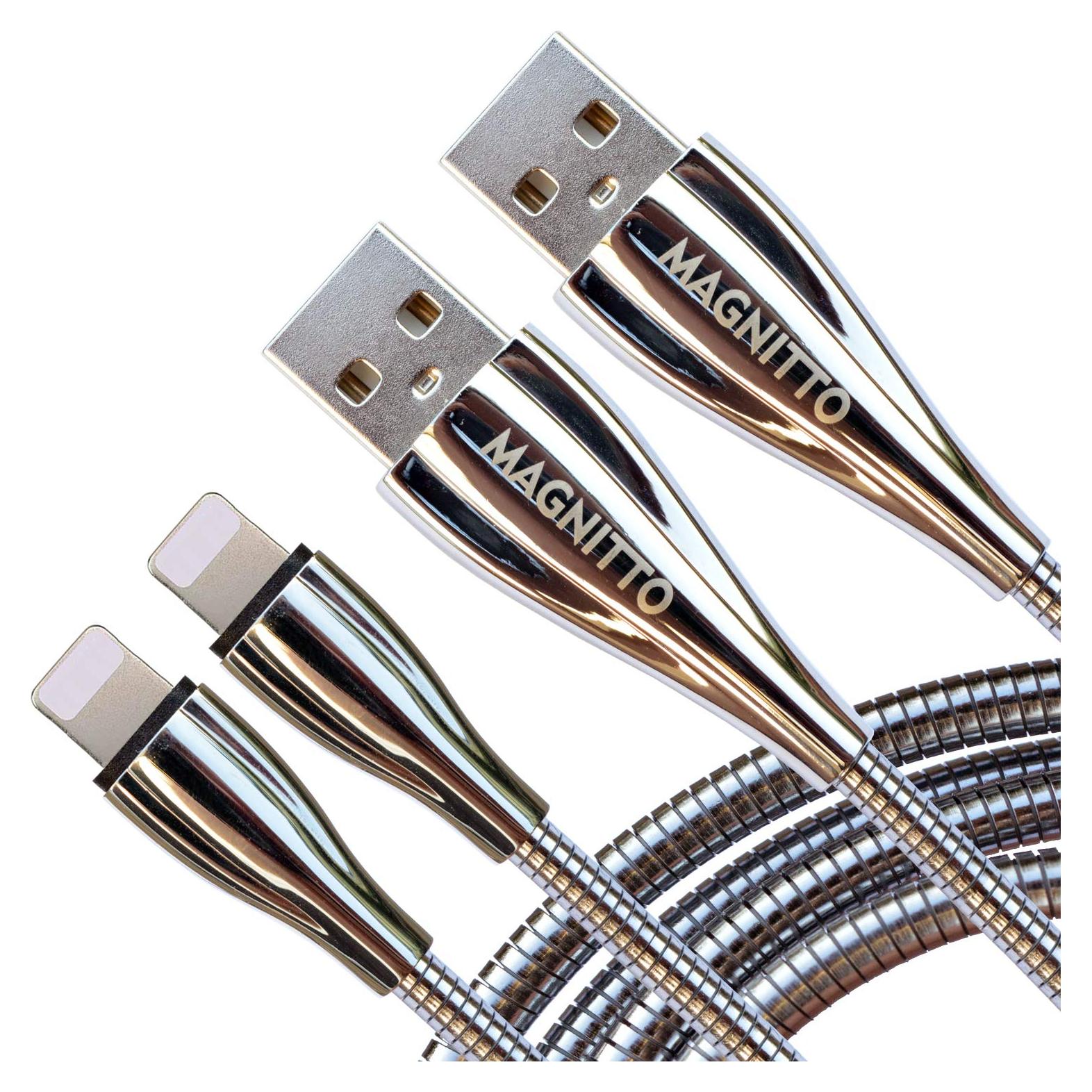 Cable de Carga Rápida USB Trenzado MAGNITTO 1.83m 2pack