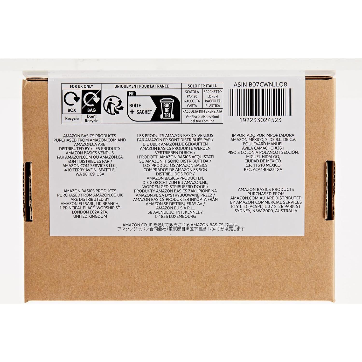 Cable de carga rápida USB-C a USB-A 2.0 Amazon Basics 1.83m