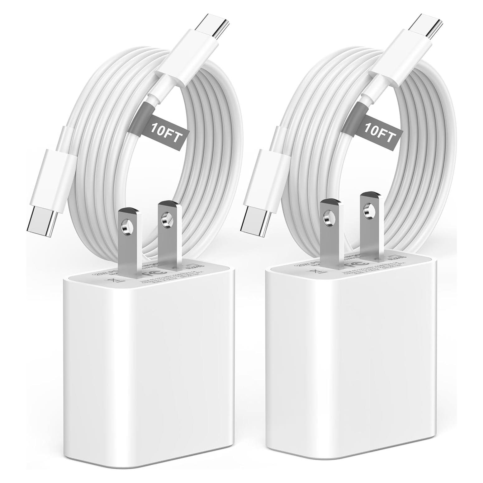 Cargador Rápido Matsusho 20W USB C + Cable 10FT para iPhone