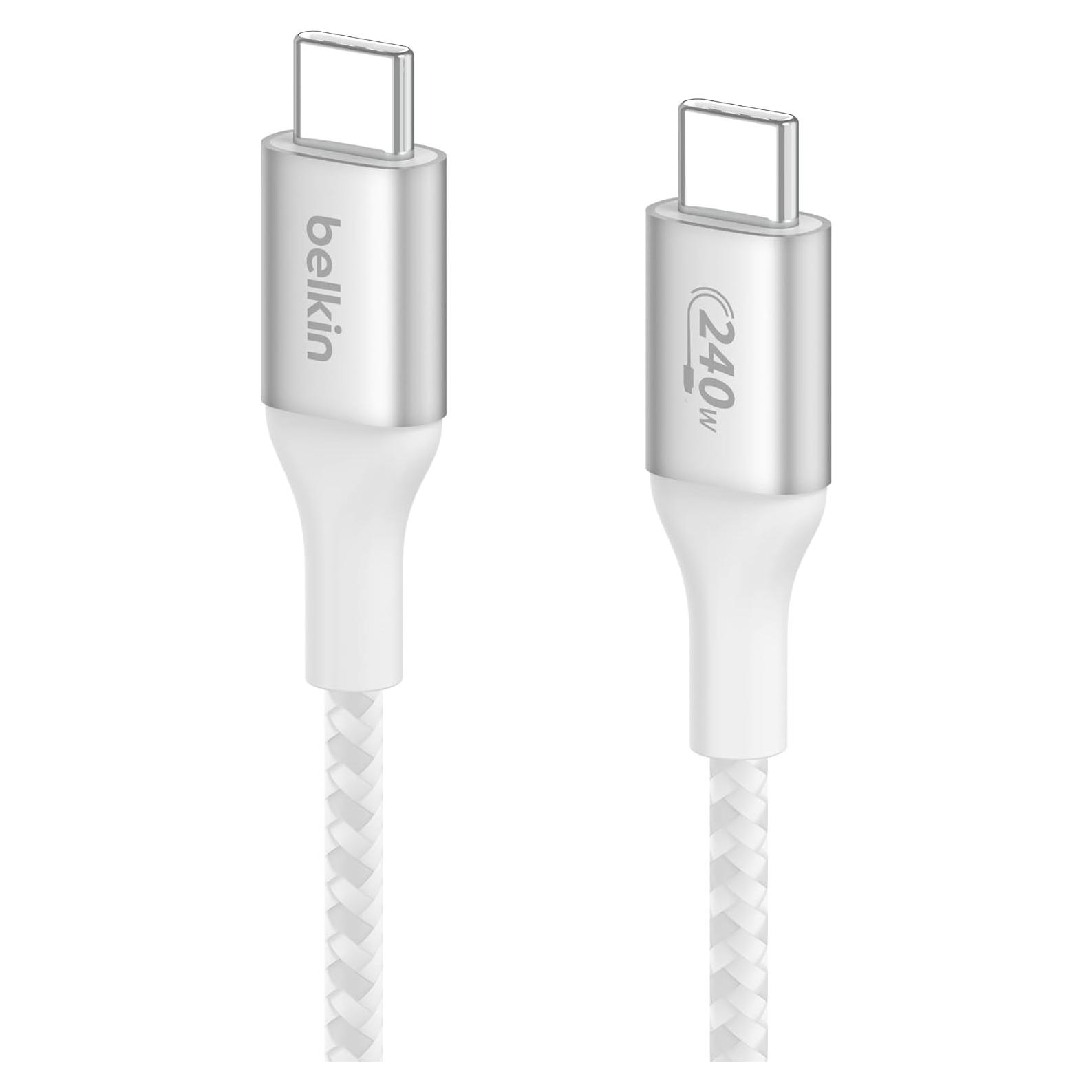 Cable de Poder USB-C a USB-C Belkin 2M 240W Carga Rápida