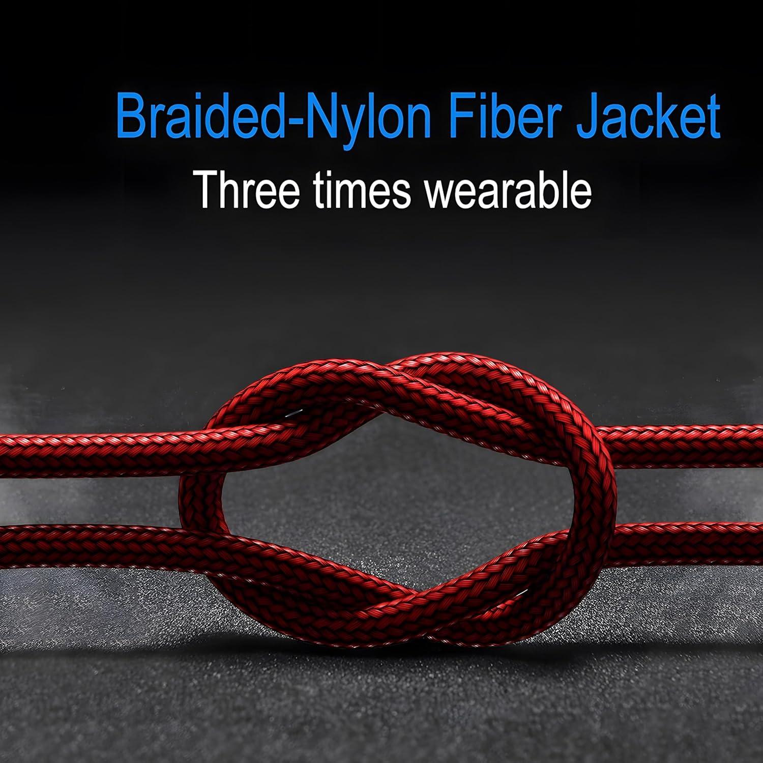 Cable USB C AkoaDa 3-Pack 1m 2m 3m Carga Rápida 3.1A