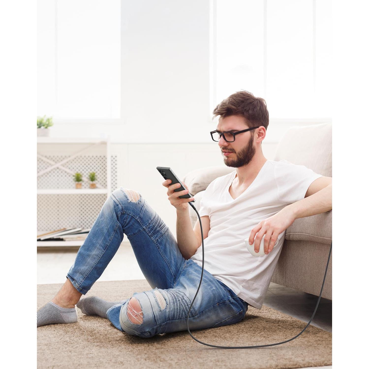 Cable USB C 0.91m CONMDEX 10Gbps Carga Rápida 3.1A - 2 Paquete