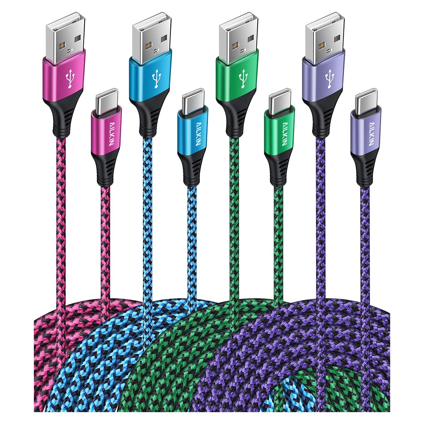 Cable USB Tipo C a USB A AILKIN 6 pies Cargador Rápido 3A