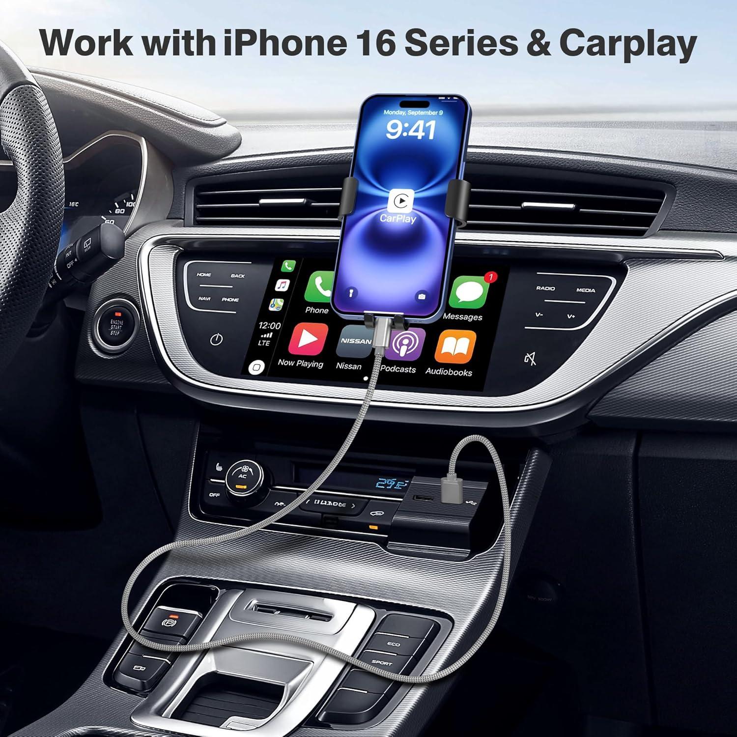 Cable de Carga USB Tipo C Elebase 3 Pack 1.5/2/3m para iPhone 16