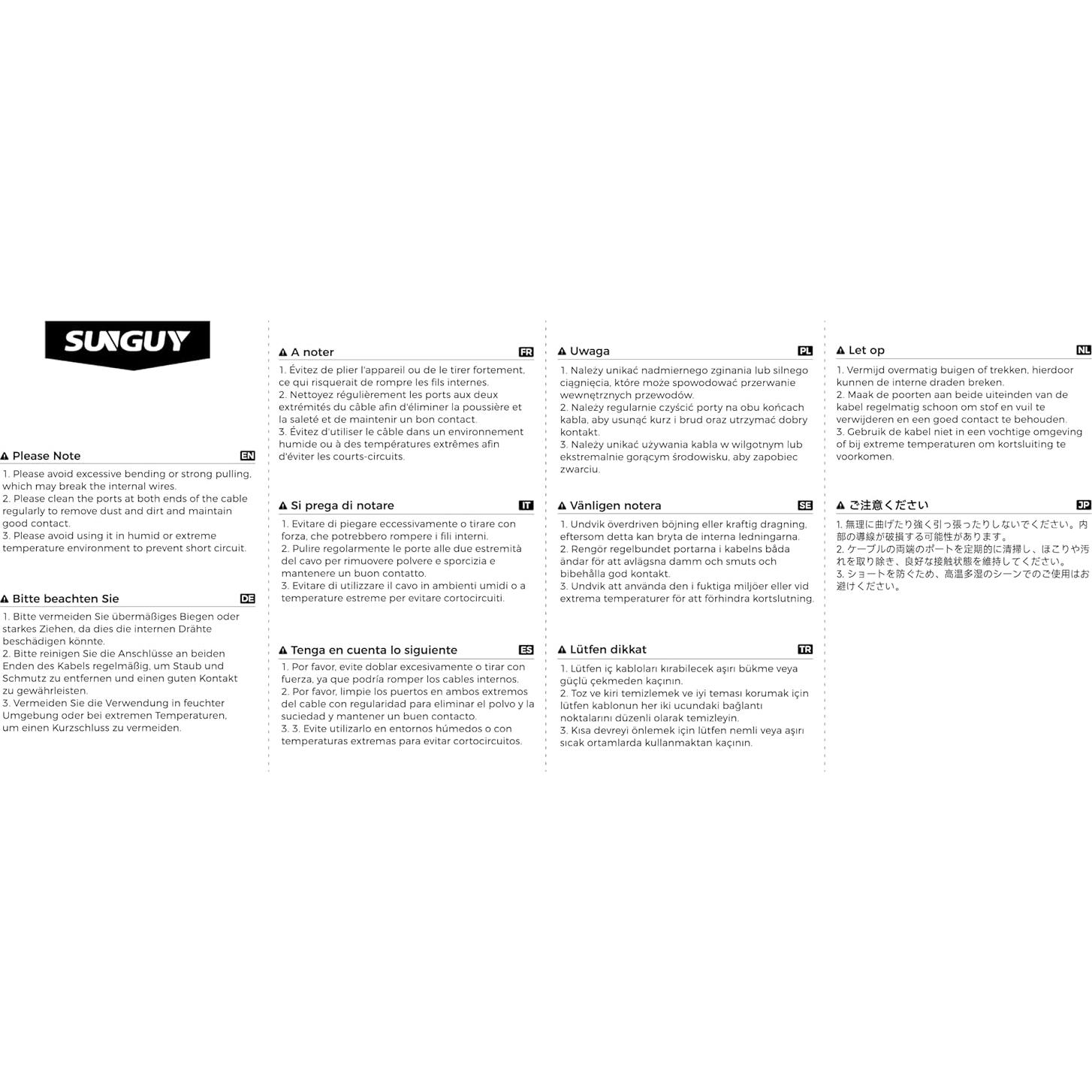 Cable USB C SUNGUY 0.46m 10Gbps Carga Rápida Android Auto