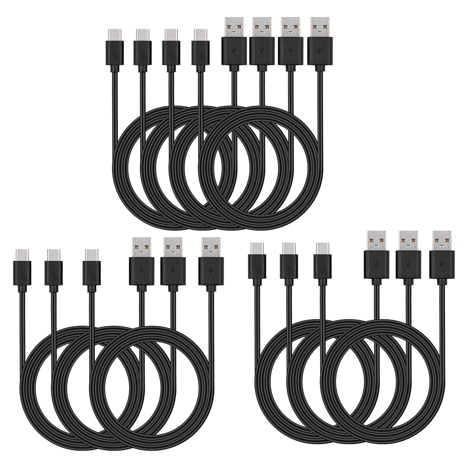 Cable USB C Smays 10-Pack 0.91m Carga Rápida Negro