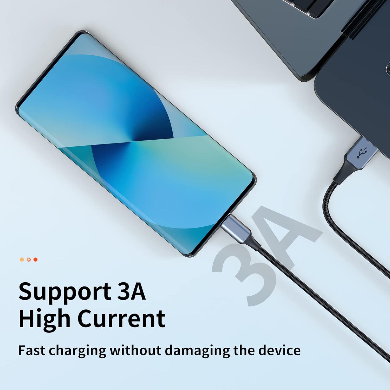 Cable USB C 3-Pack Hrbzo 0.91m y 1.83m Carga Rápida