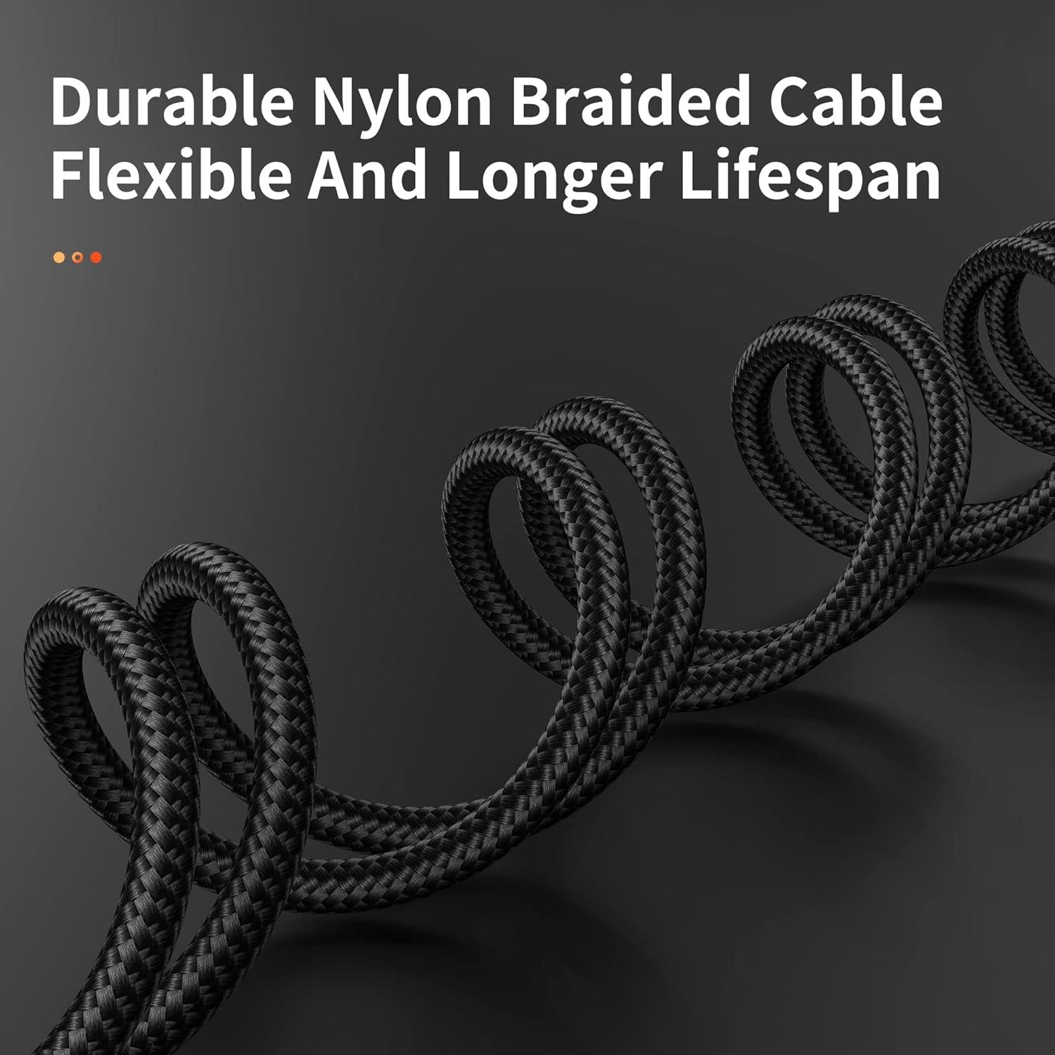 Cable USB C 3-Pack Hrbzo 0.91m y 1.83m Carga Rápida