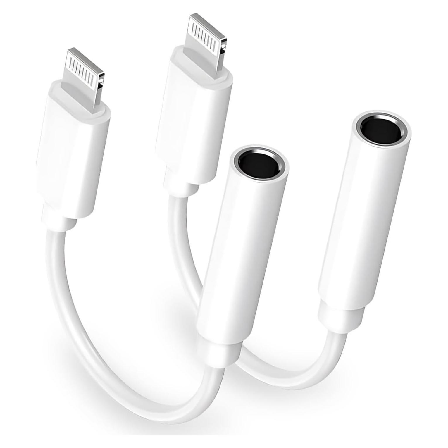 Adaptador de Auriculares Lightning a 3.5 mm Apple - 2 Piezas