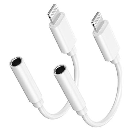 Adaptador de Auriculares 3.5 mm a Lightning MFi - Paquete de 2