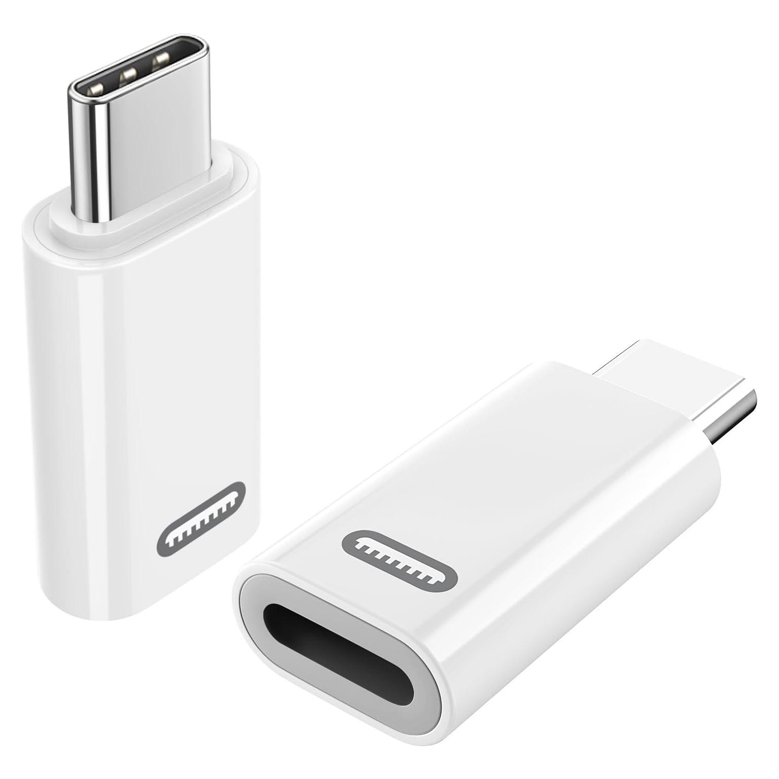 Adaptador Lightning a USB C TiMOVO - Carga Rápida 35W - 2 Pcs