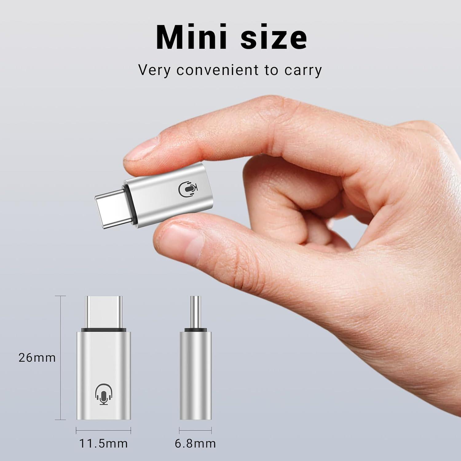 Adaptador de Audio USB C a iPhone Fidioto Plata - Solo Audio