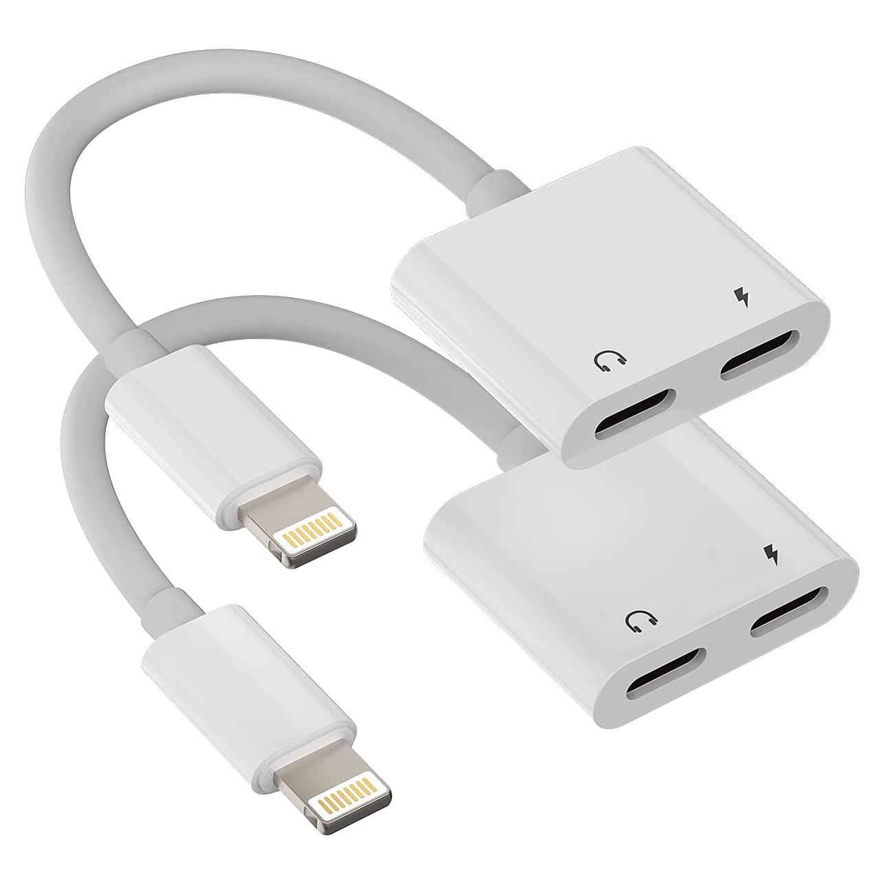 Adaptador Doble Lightning HOYULLI 2 en 1 para iPhone/iPad