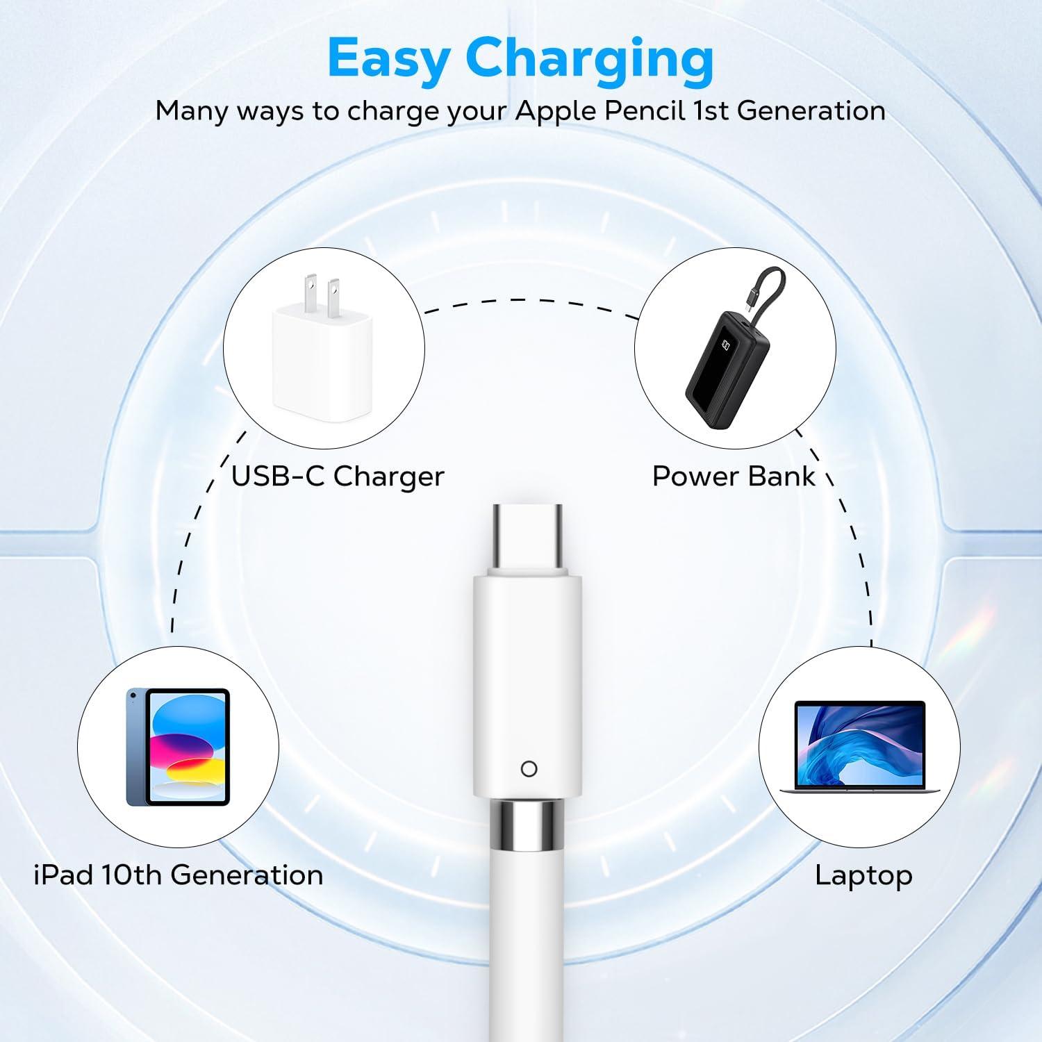 Adaptador USB C a Apple Pencil MoKo 1ra Gen para iPad 10ma
