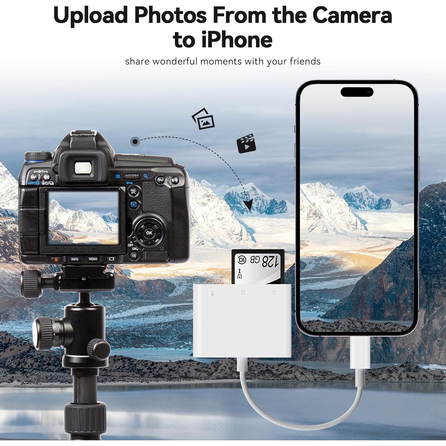 Lector de Tarjetas SD y Micro SD SUNTRSI para iPhone/iPad