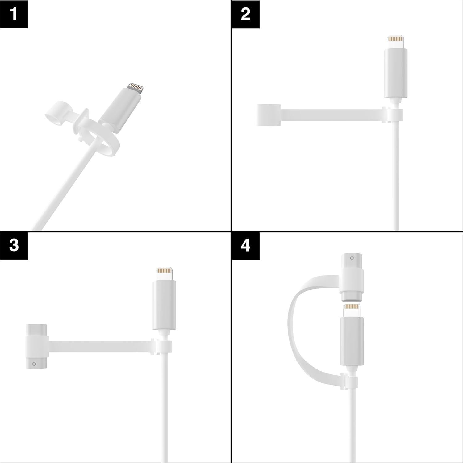 Adaptador de Carga TechMatte para Apple Pencil 1ra Gen - Paquete de 2
