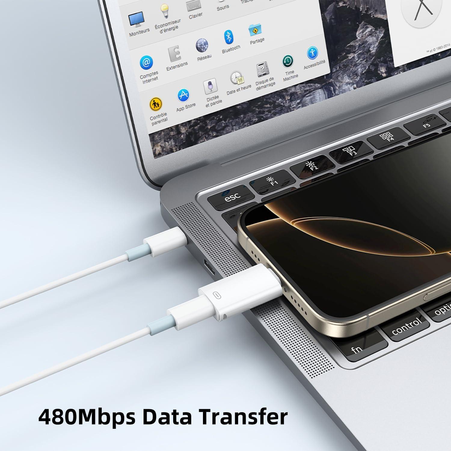 Adaptador de Audio USB C a Lightning Jadebones con Carga Rápida