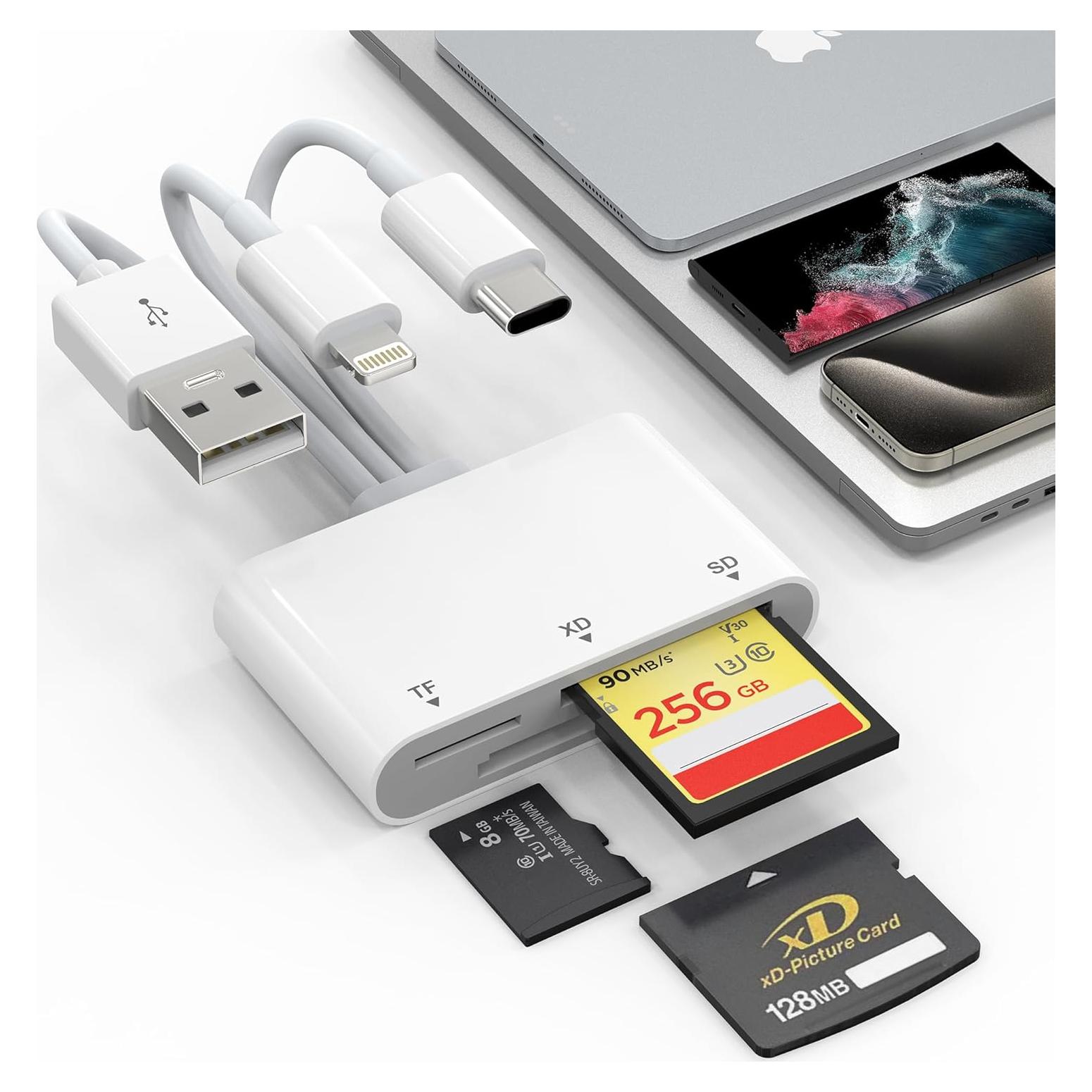 Lector de Tarjetas 3 en 1 Bawanfa Plus para iPhone y Android