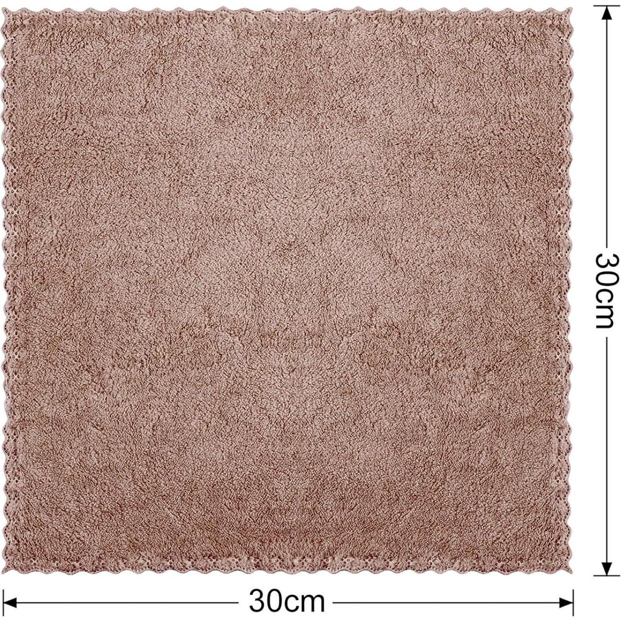 Paños de Lavado Facial Syhood 12 Piezas Microfibra 30x30 cm