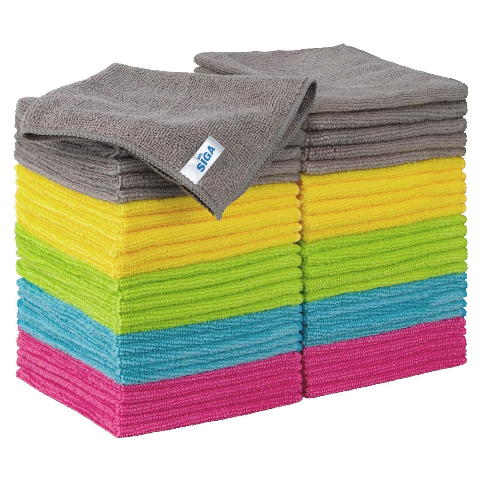 Paño de Microfibra MR.SIGA 50 Unidades 30x30 cm Multiusos