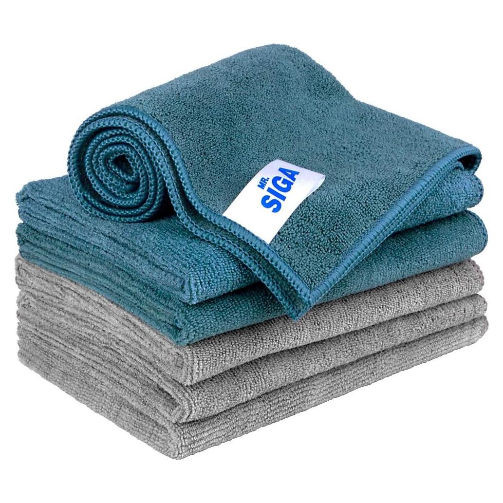 Paños de Microfibra MR.SIGA 35x40 cm, Paquete de 6