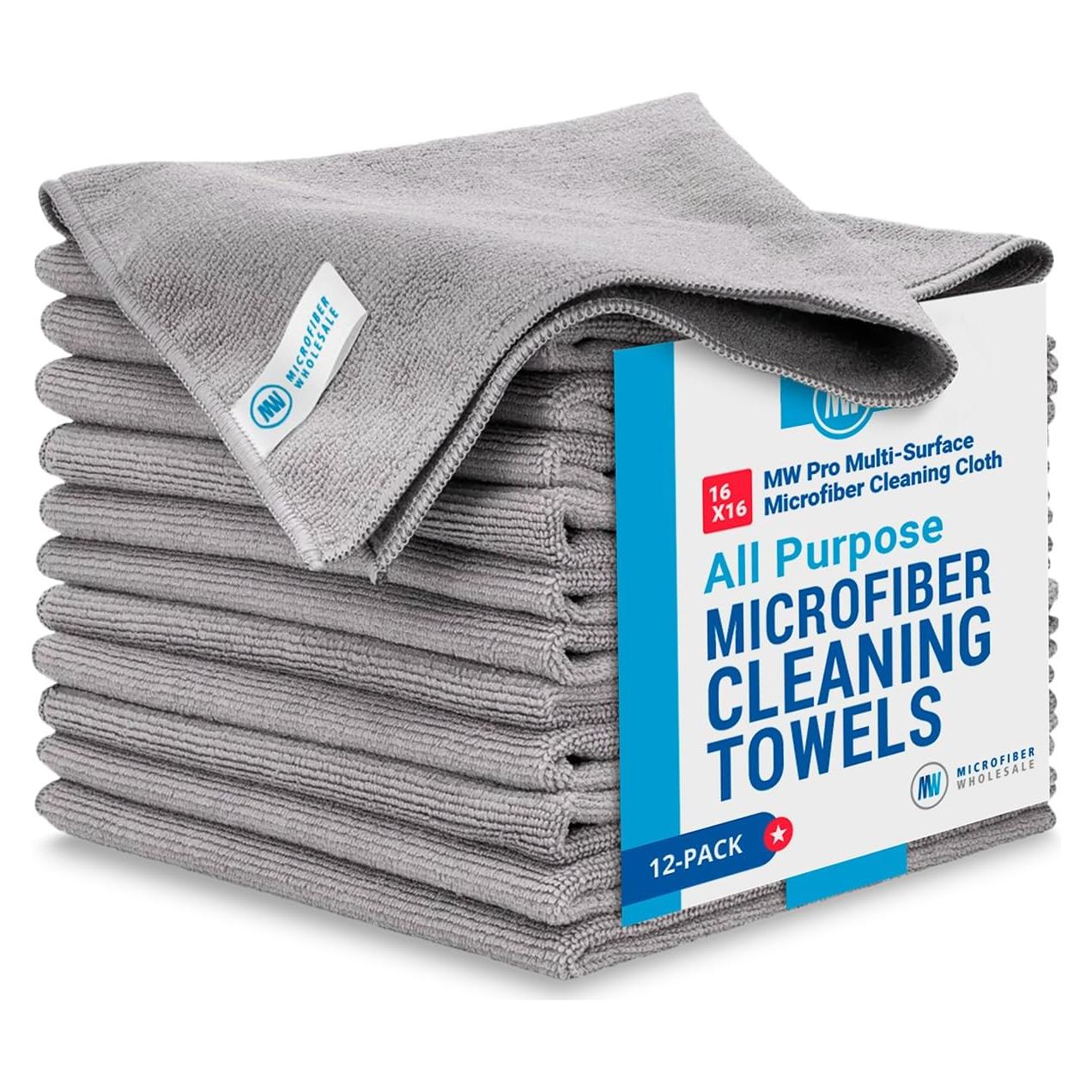 Paños de Microfibra Premium Microfiber Wholesale - 12 Unidades 40.64 cm