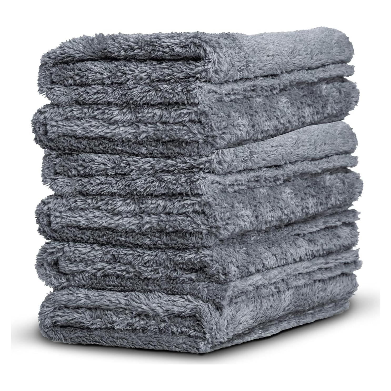 Toalla de Microfibra Gris Adam's Polishes 6 Unidades 40.64x40.64cm