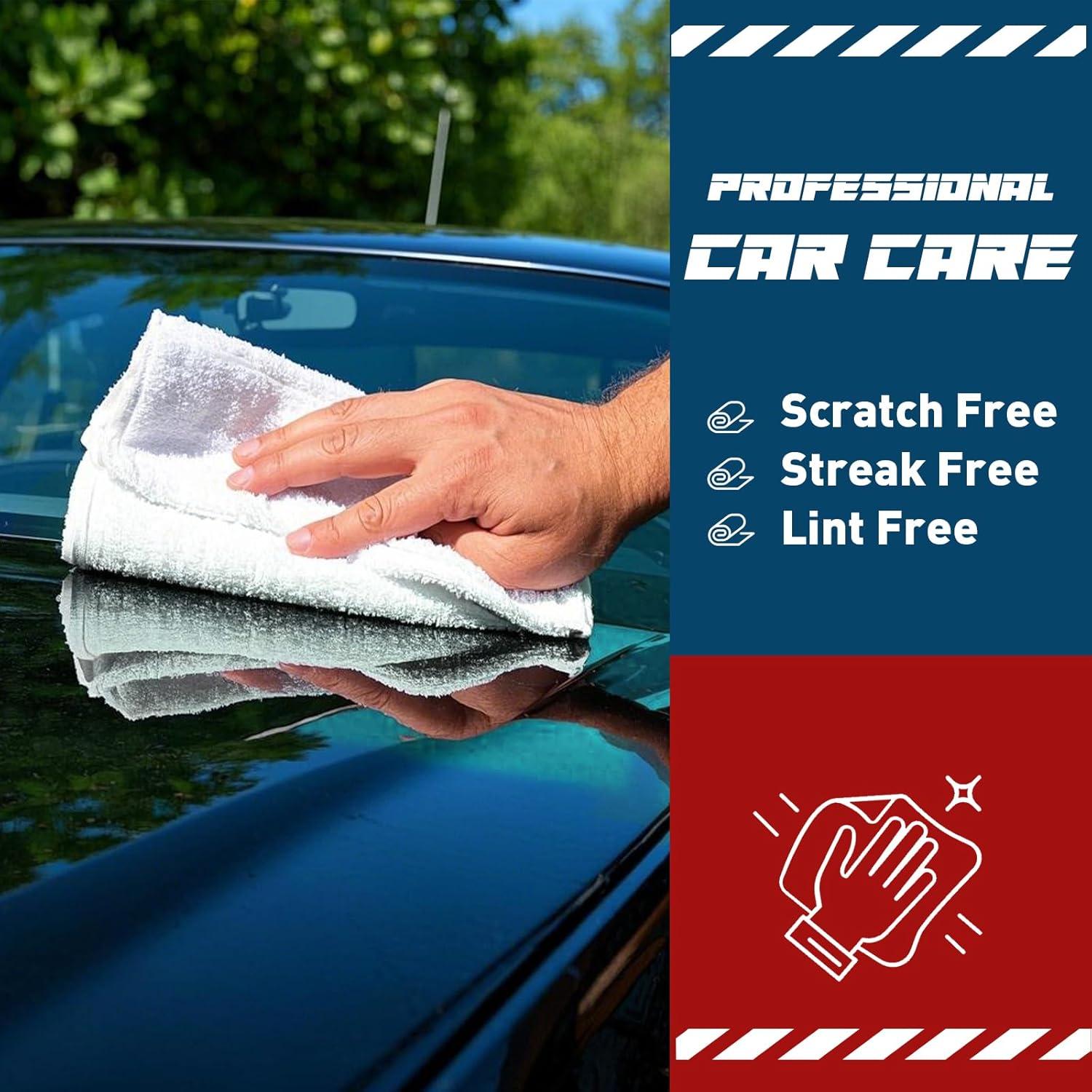 Paquete de 400 Paños de Microfibra TEAWOO 30x30 cm Blancos