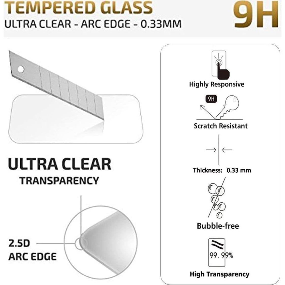 Protector de Pantalla Vidrio Templado NEW'C para iPhone 12/12 Pro 15.5 cm