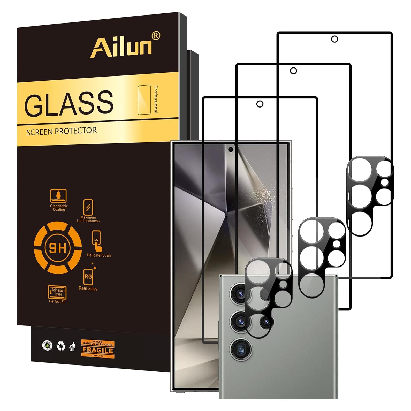 Protector de Pantalla Vidrio Ailun para Galaxy S24 Ultra 6.8"