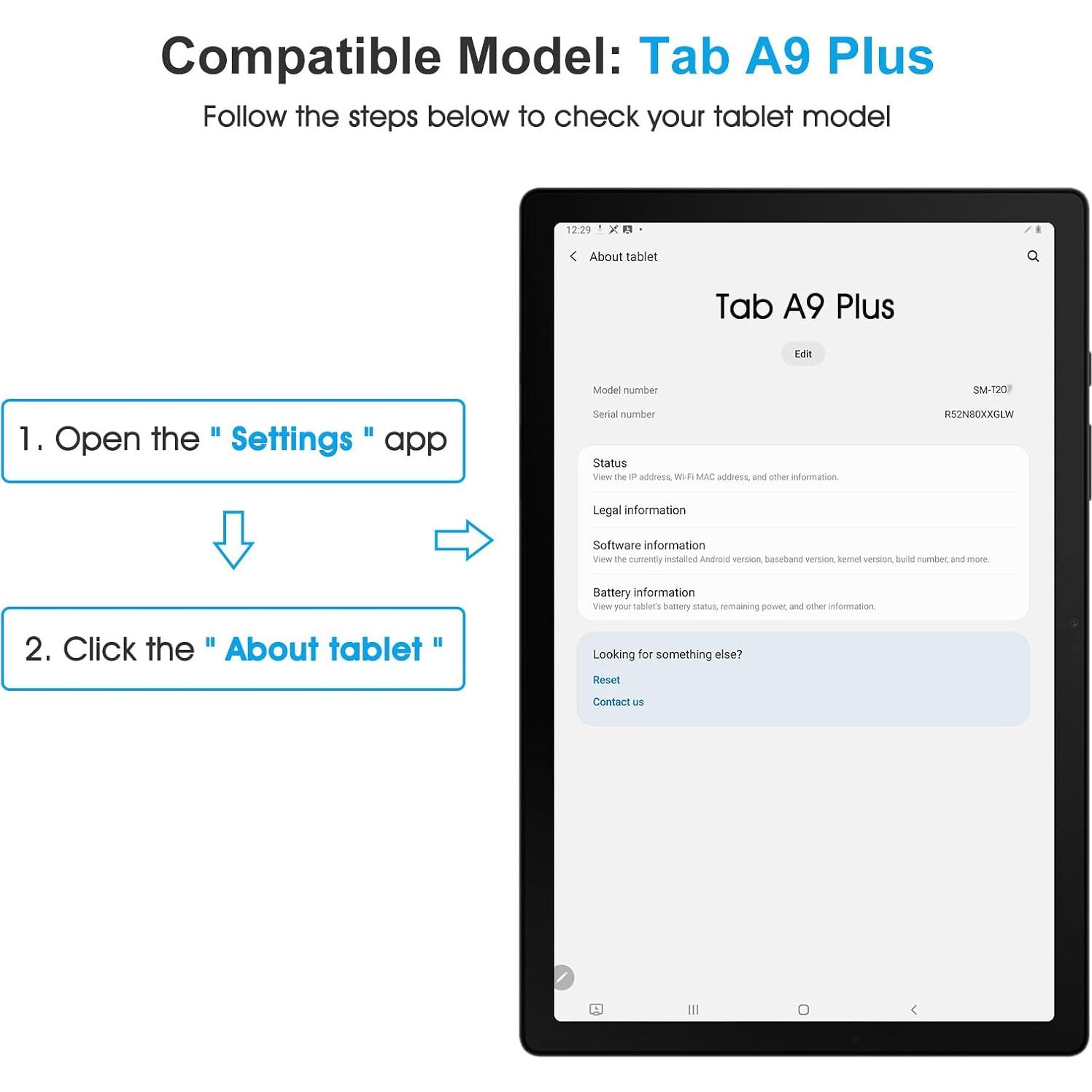 Protector de Pantalla Vidrio Templado SPARIN para Samsung Galaxy Tab A9 Plus 11"