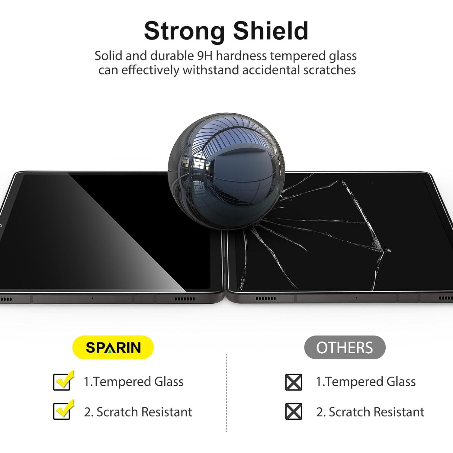 Protector de Pantalla Vidrio Templado SPARIN para Samsung Galaxy Tab A9 Plus 11"