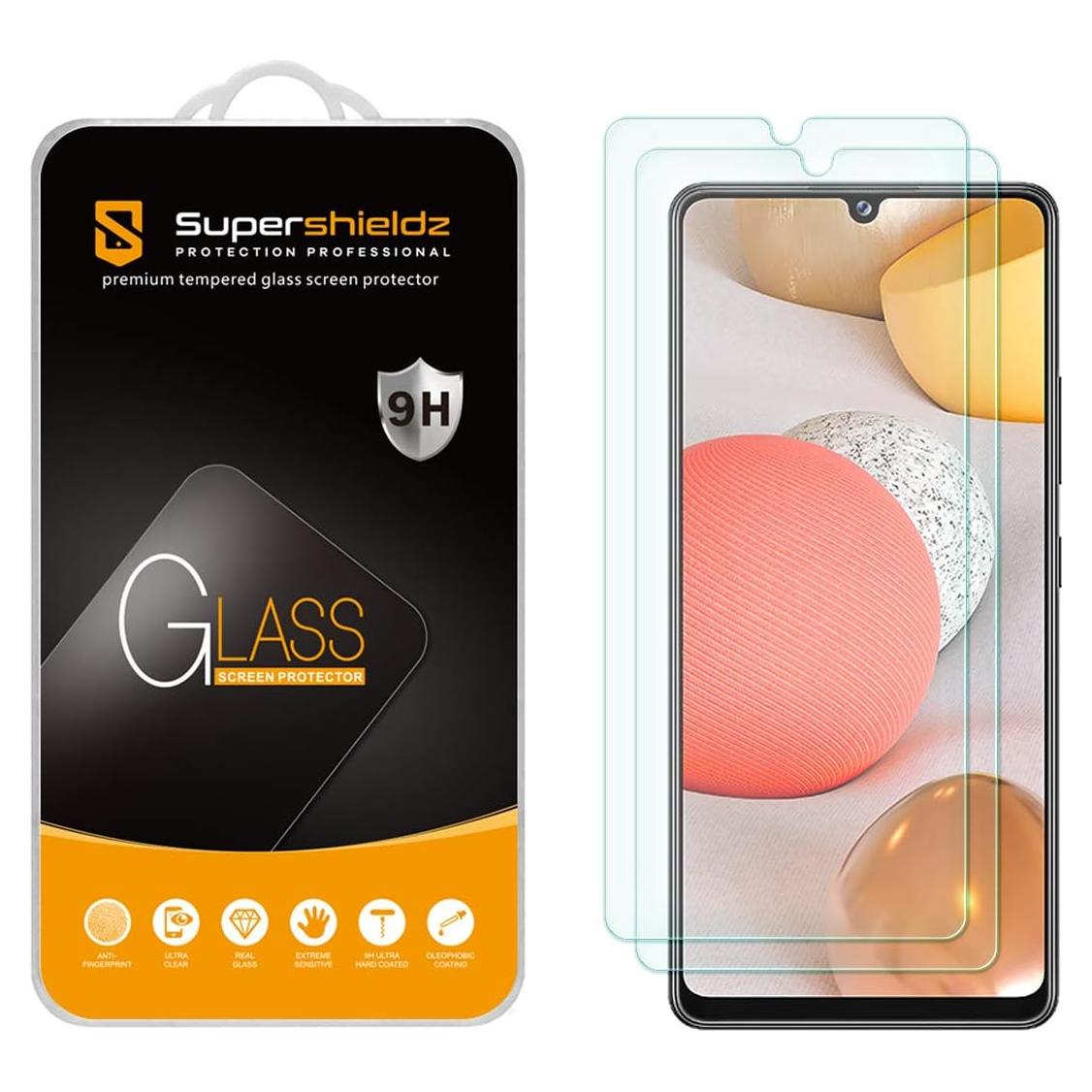 Protector de Pantalla Vidrio Templado Supershieldz para Samsung Galaxy A42 5G - 2 Pack