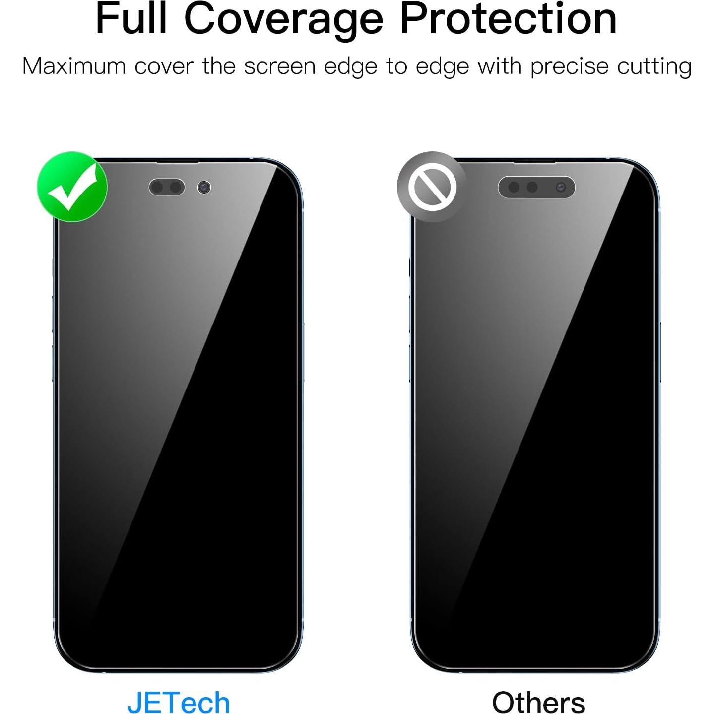 Protector de Pantalla JETech Privacy para iPhone 14 Pro Max 6.7"