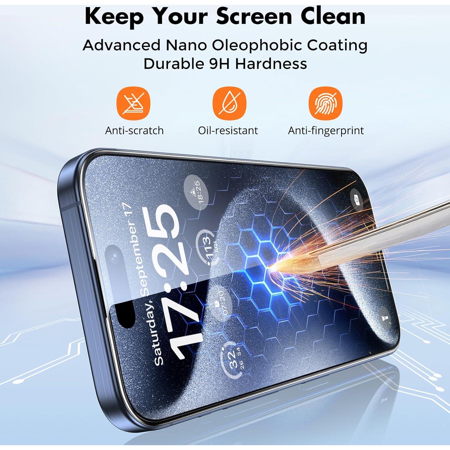 Protector de Pantalla UNBREAKcable para iPhone 15 Pro Max 6.7"