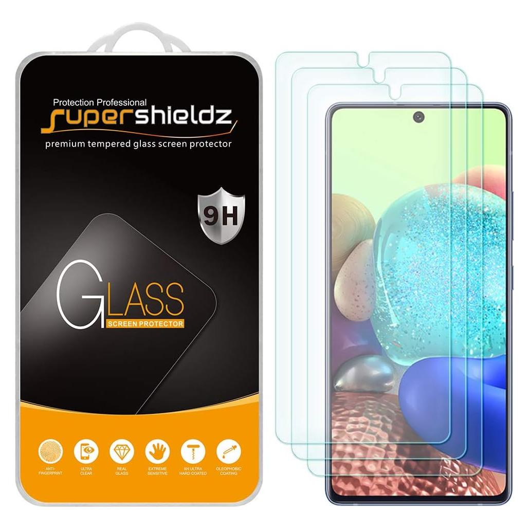 Protector de Pantalla Vidrio Templado Supershieldz para Samsung Galaxy A71 5G - 3 Unidades