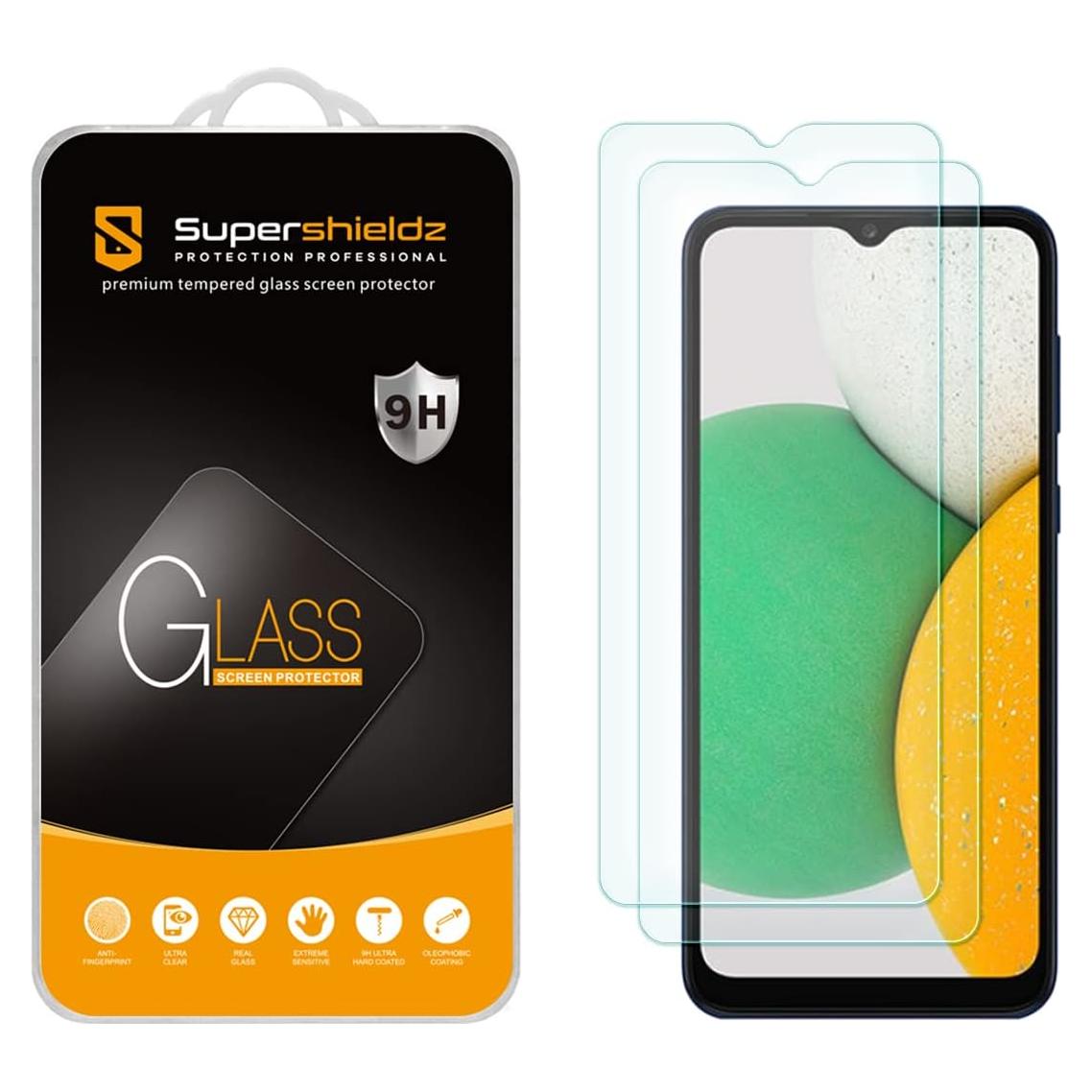 Protector de Pantalla Vidrio Templado Supershieldz para Samsung Galaxy A03s - 2 Pack