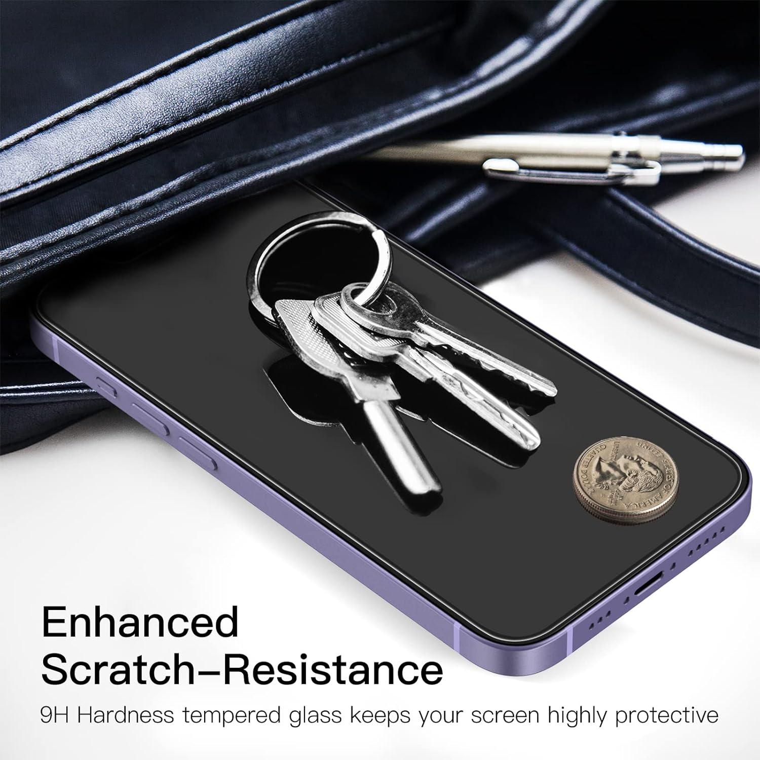 Protector de Pantalla JETech para iPhone 14 Plus 6.7" Vidrio Templado