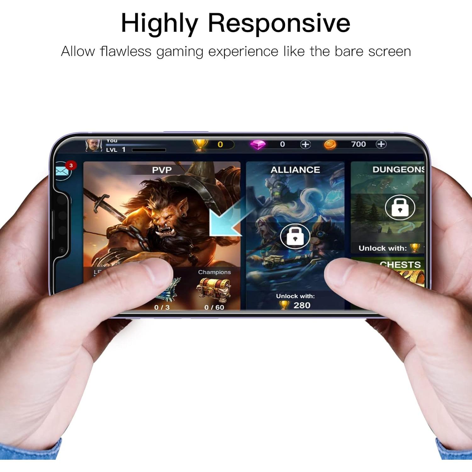 Protector de Pantalla JETech para iPhone 14 Plus 6.7" Vidrio Templado