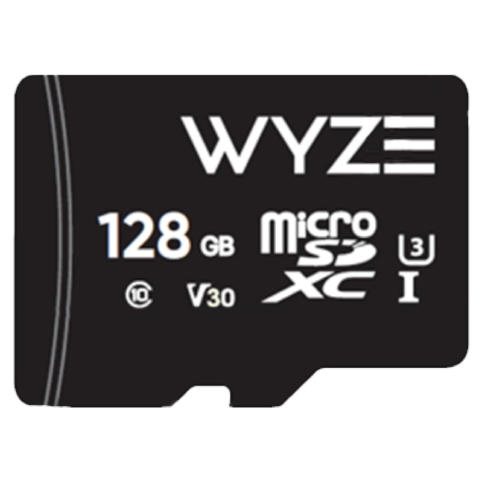 Tarjeta MicroSDXC Wyze 128GB Clase 10 UHS-3 Resistente al Agua