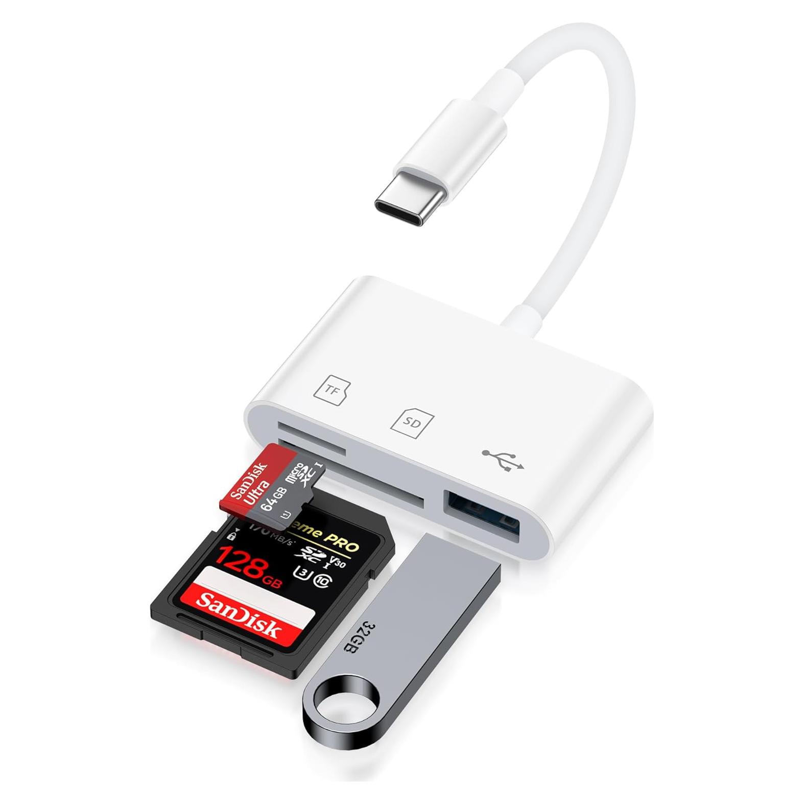 Lector de Tarjetas SD USB-C AILKIN para iPhone 16/15 y iPad