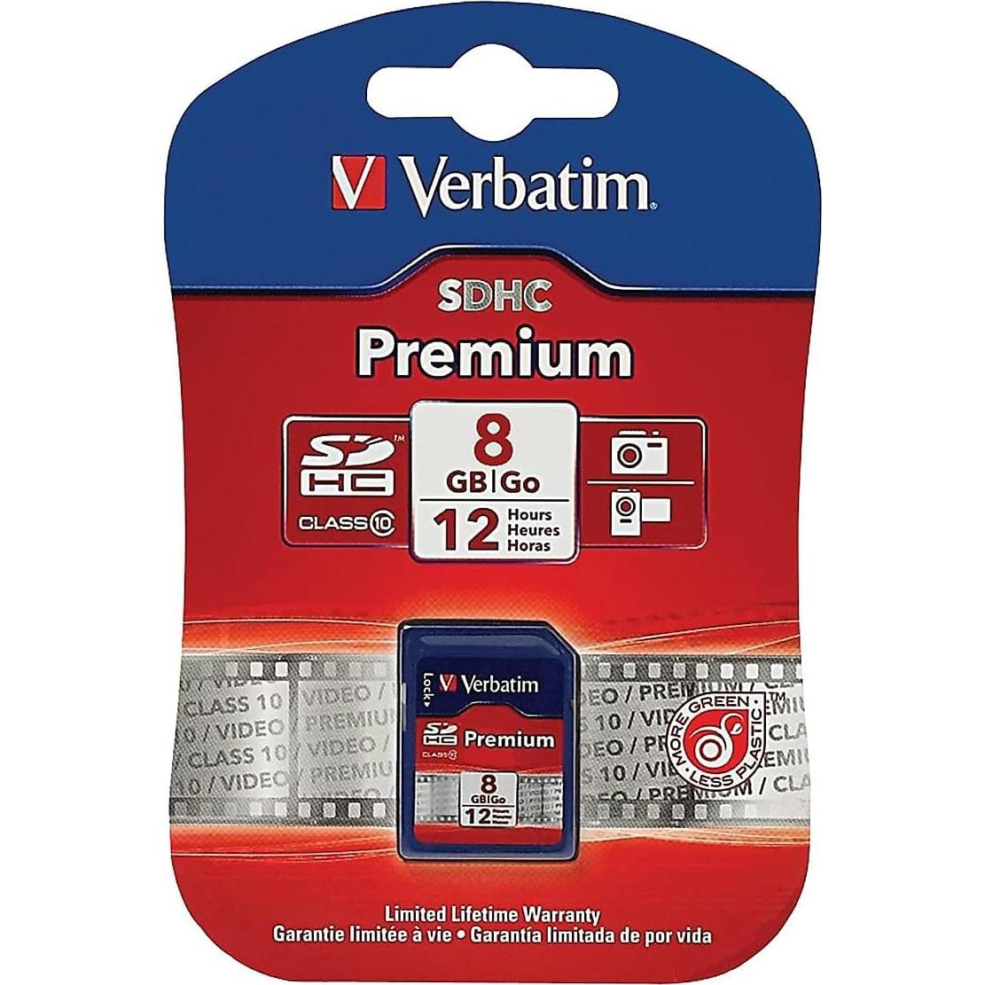 Tarjeta de Memoria SDHC Verbatim 8GB UHS-I Clase 10 Azul