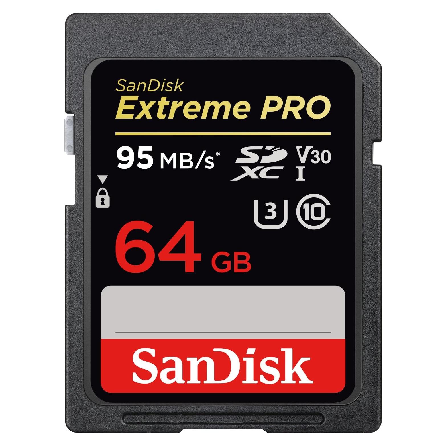 Tarjeta de Memoria SanDisk 64GB Extreme PRO SDXC UHS-I