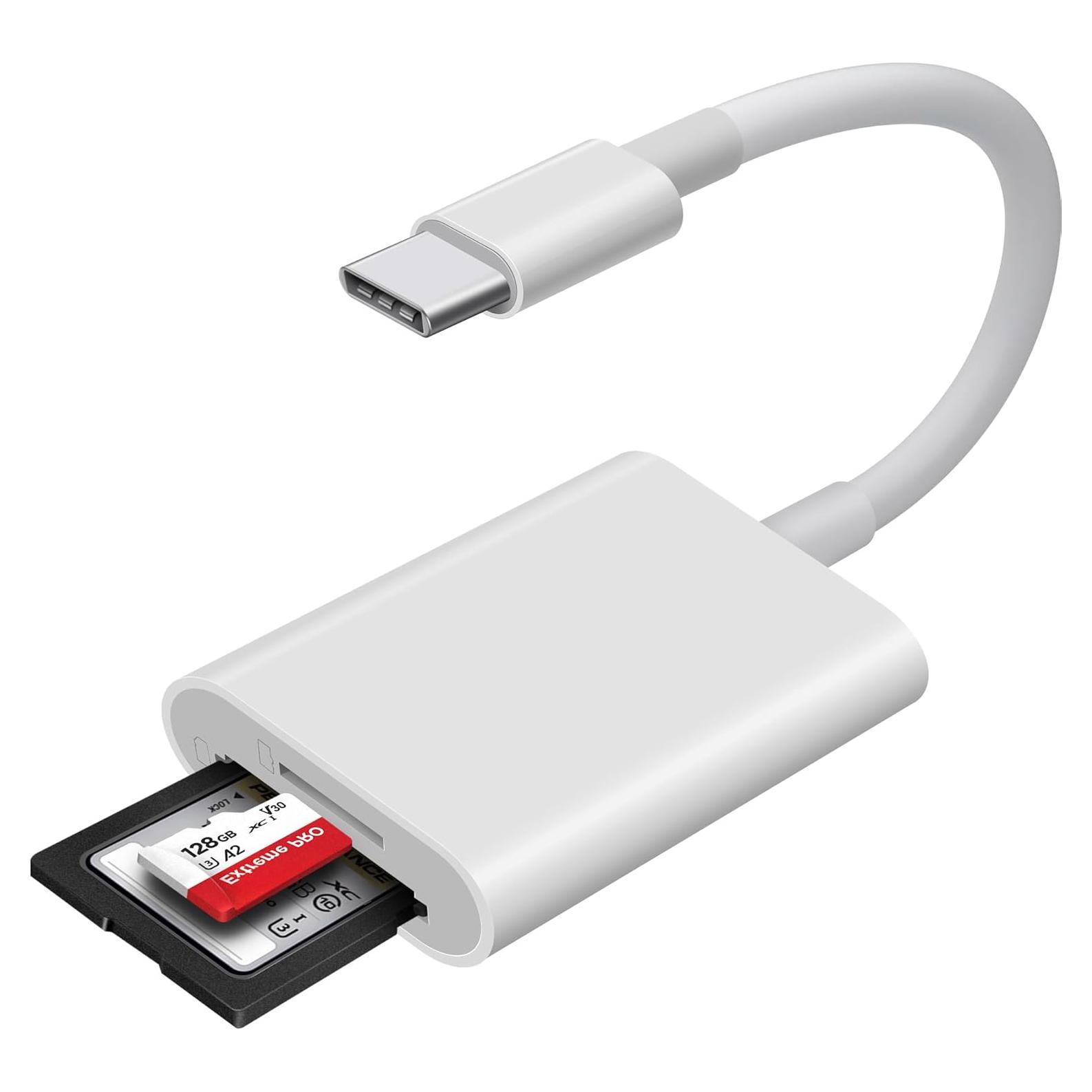Lector de Tarjetas SD USB-C WNXSLOAD Doble Ranura 14x3.7cm