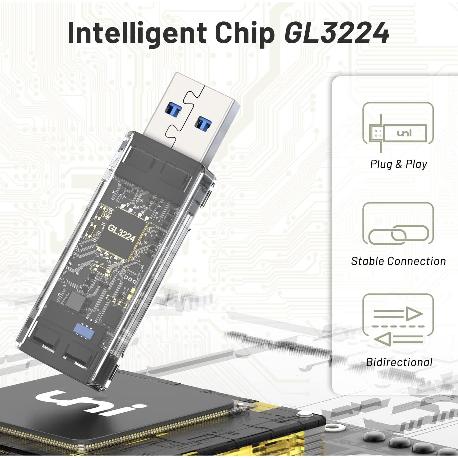 Lector de Tarjeta SD USB 3.0 uni - Adaptador Micro SD 2TB