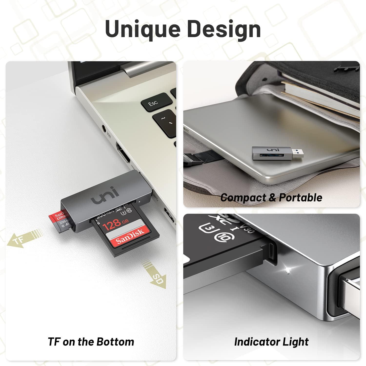 Lector de Tarjeta SD USB 3.0 uni - Adaptador Micro SD 2TB