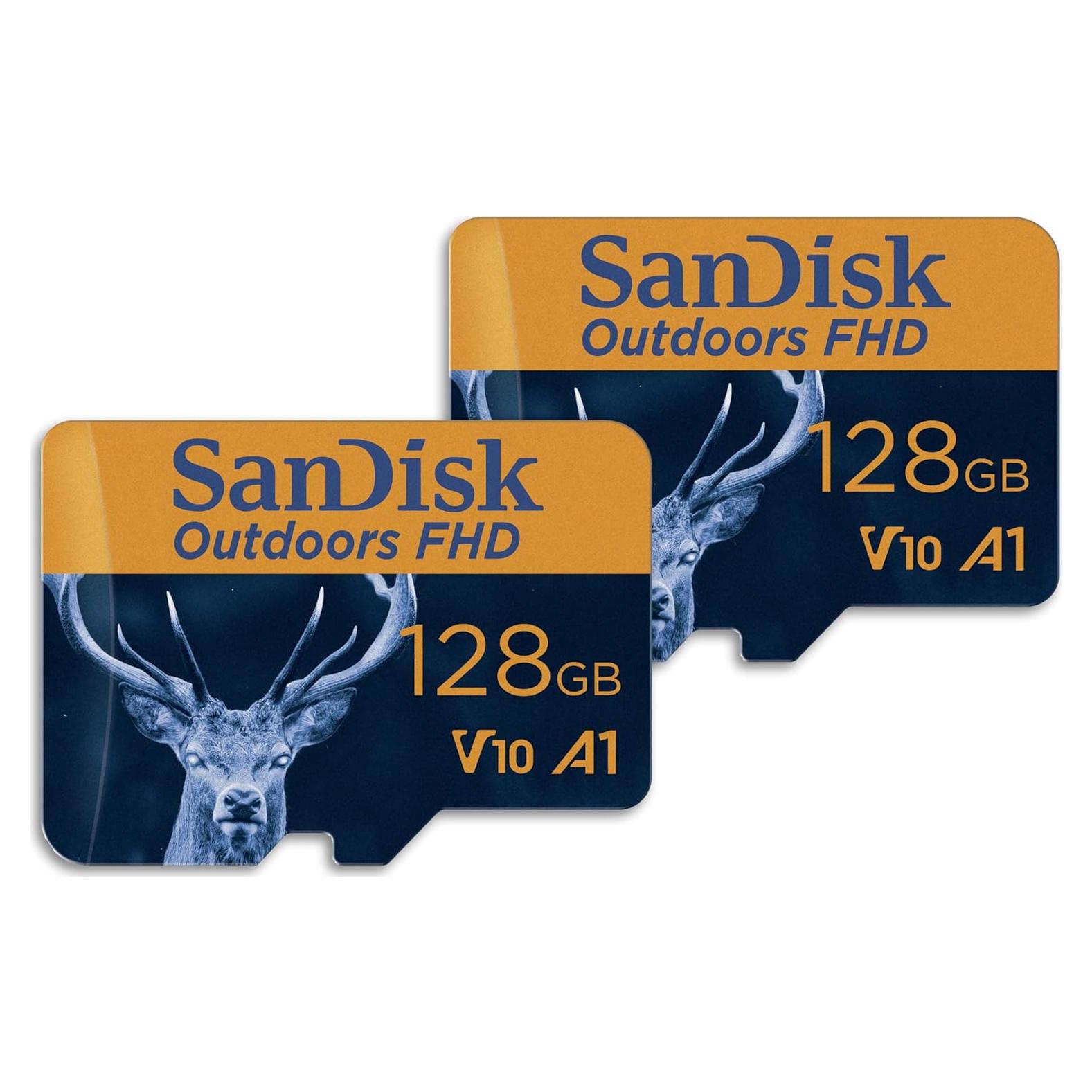 Tarjeta microSD SanDisk 128GB 2-Pack UHS-I Full HD