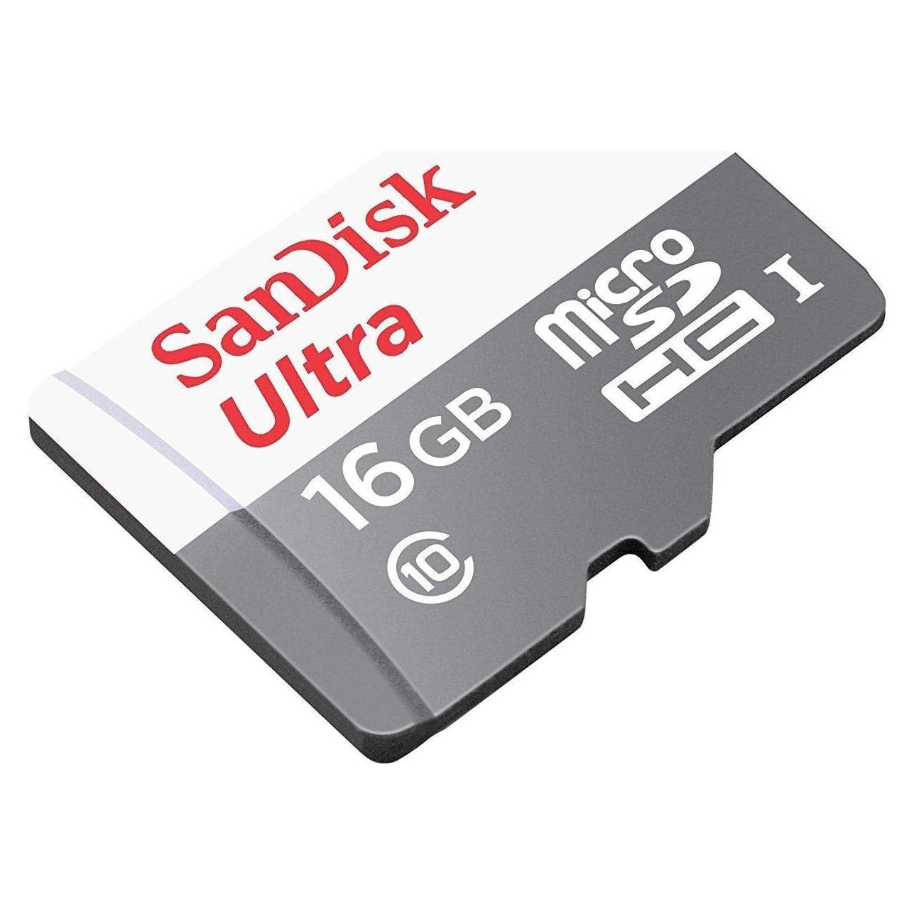 Tarjeta microSDHC SanDisk Ultra 16GB 80MB/s Clase 10
