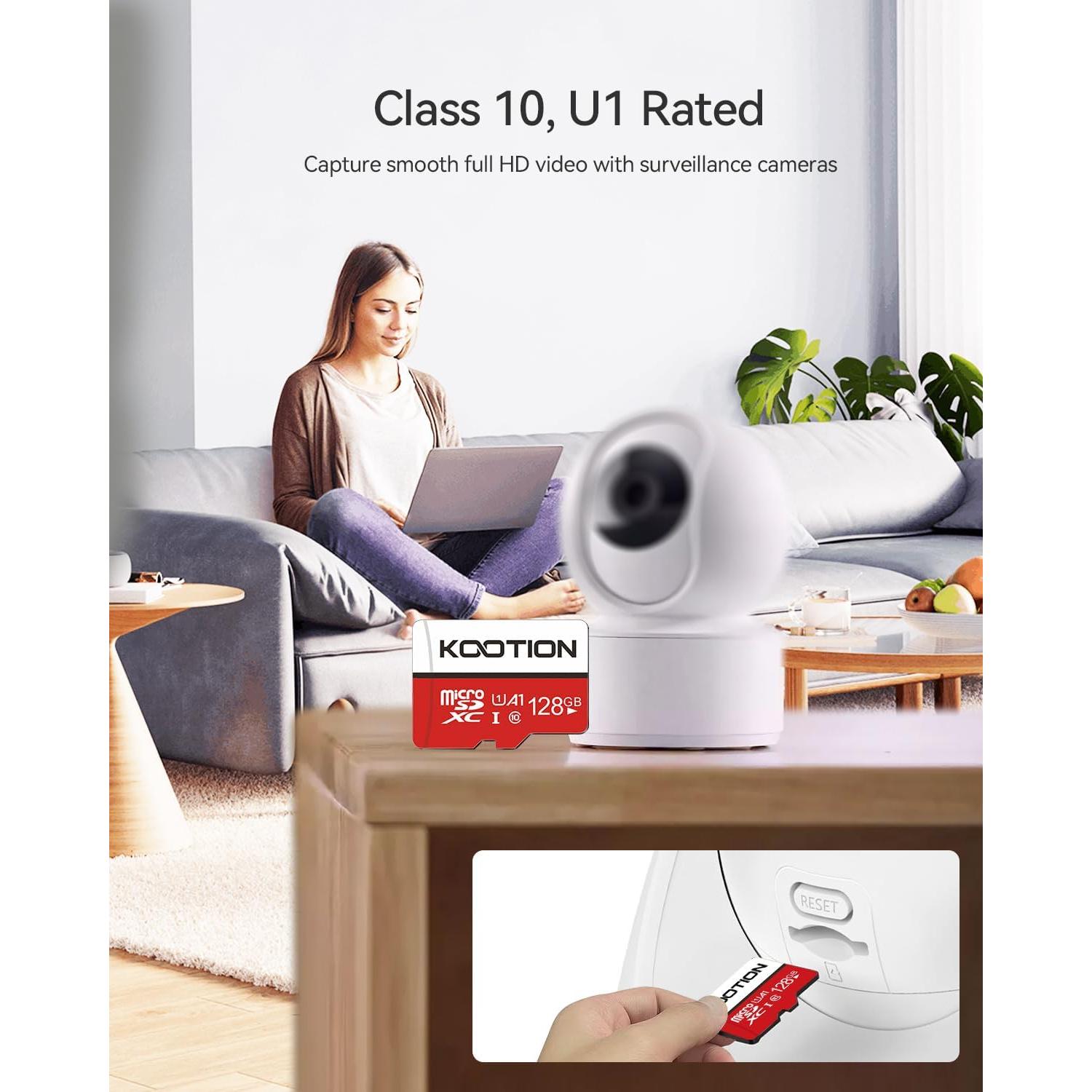 Tarjeta Micro SD 128GB KOOTION Paquete de 2 UHS-I C10